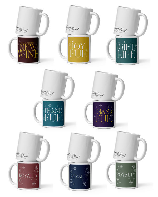 Winter Selection Modern Christian Mug Set (Set of 8) [11oz]