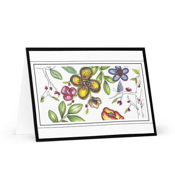 'Coloured for You’ (Black Border) 4YouAreBlessed [Large Size] Hand Drawn Greeting Card