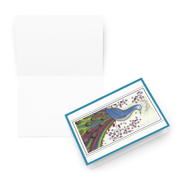 ‘Specially Unique’ (Bright Blue Border) 4YouAreBlessed [Large Size] Hand Drawn Greeting Card