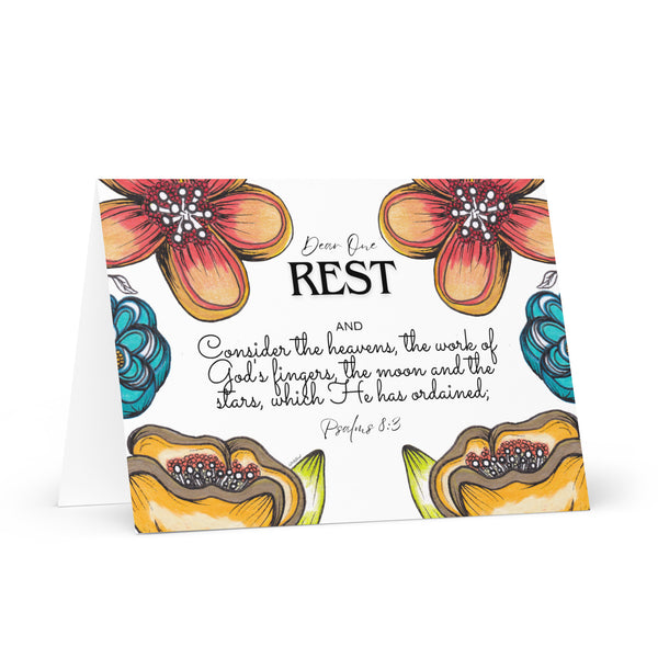 Beautiful Flower’s (Rest) 4YouAreBlessed Hand Drawn and Illustrated Greeting Card