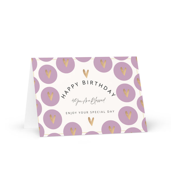 Happy Birthday 4YouAreBlessed Enjoy Your Special Day (Soft Pink Circles) Corporate Greeting Card