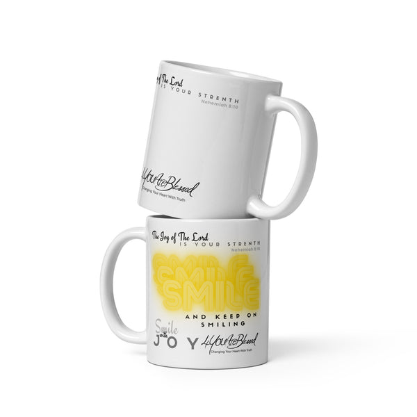 Smile with Joy 4YouAreBlessed White Glossy Christian Mug